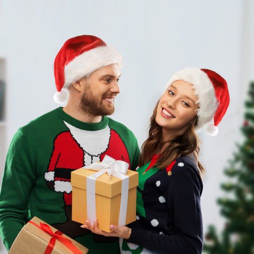 Christmas Hat Luminous Santa Hat LED Light Plush Adult/Children’s Christmas Costumes Christmas Supplies Holidays Decor TurboTech Co 6