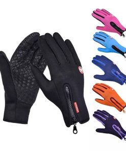 Waterproof Heated Gloves Touch Screen Sports Gloves With Fleece Bike/Motorcycles Riders Gloves