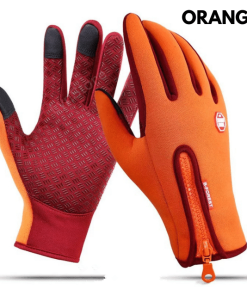 Waterproof Heated Gloves Touch Screen Sports Gloves With Fleece Bike/Motorcycles Riders Gloves