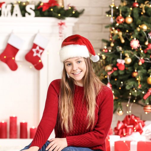 Christmas Hat Luminous Santa Hat LED Light Plush Adult/Children’s Christmas Costumes Christmas Supplies Holidays Decor TurboTech Co 7