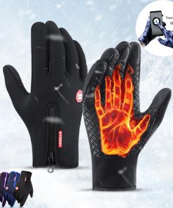 Waterproof Heated Gloves Touch Screen Sports Gloves With Fleece Bike/Motorcycles Riders Gloves TurboTech Co