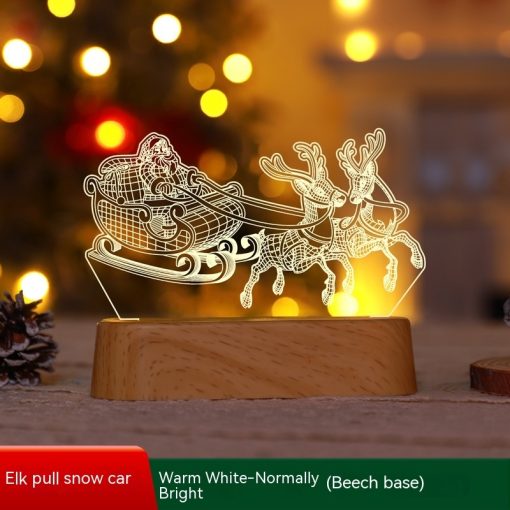Christmas Decoration 3D Lamp Acrylic LED Night Lights Aldut/Kids Gift Christmas Ornaments TurboTech Co 8