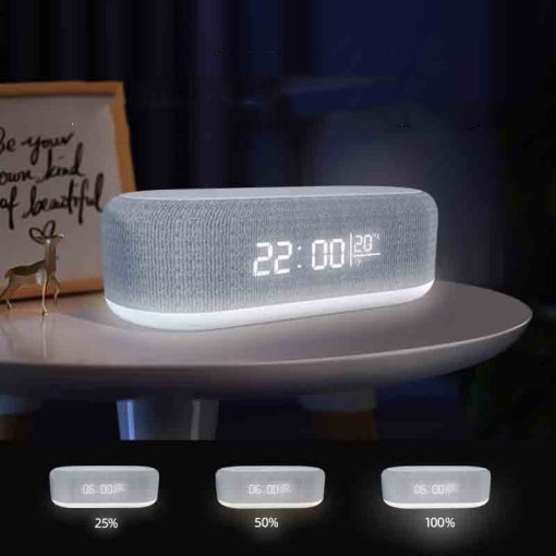 Four-in-one Wireless Charger Nightlight Bluetooth Speaker Alarm Clock Lamp TurboTech Co 5