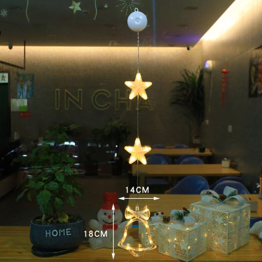 Christmas 3pcs LED Light Star Holiday Tree Hanging Lamp Window Ornaments Christmas Decorations TurboTech Co 7