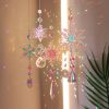 Wrought Iron Christmas Tree Shaped Lantern Christmas Garland String Lights Fairy Curtain Festival LED Light For Home Party Decoration TurboTech Co 12