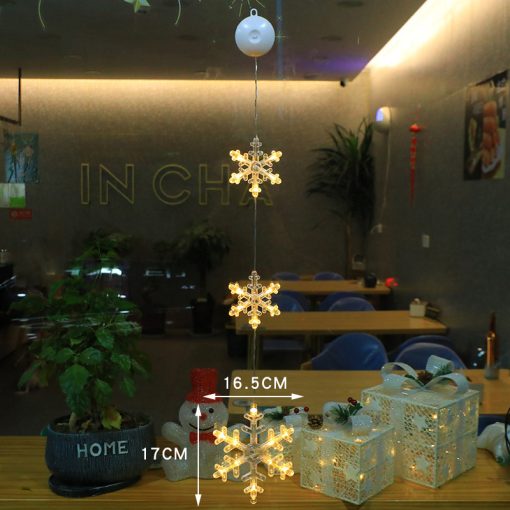 Christmas 3pcs LED Light Star Holiday Tree Hanging Lamp Window Ornaments Christmas Decorations TurboTech Co 9