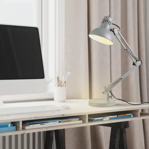 28″ LED Matte Swing Arm Desk Lamp with Bowl Book Lights Table Desk Light TurboTech Co 12