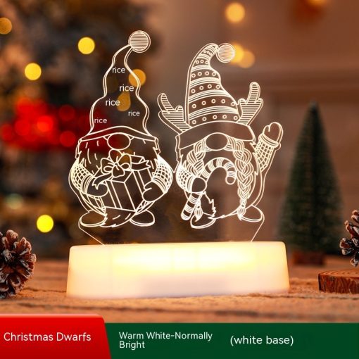 Christmas Decoration 3D Lamp Acrylic LED Night Lights Aldut/Kids Gift Christmas Ornaments TurboTech Co 9