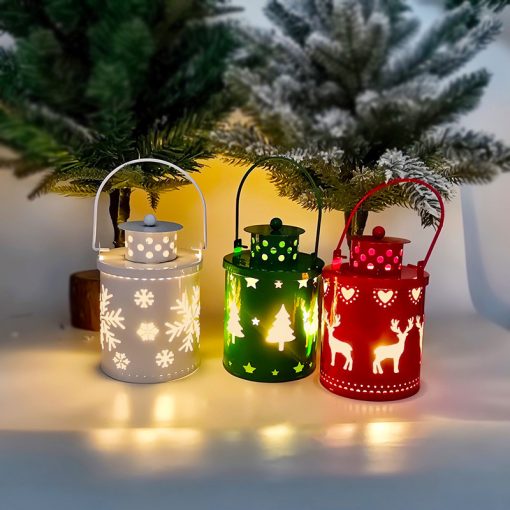 Christmas Candle Lights LED Small Lanterns Wind Lights Electronic Candles Nordic Style Creative Holiday Decoration TurboTech Co 2