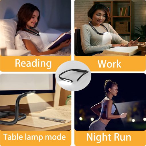 Dimmable Handsfree LED Light Flexible Book Reading Lamp Rotatable Light Novelty Night-Light Flashlight TurboTech Co 2
