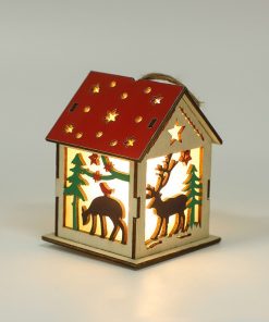 Luminous Decorative Ornaments Wooden Pendants Christmas Decoration TurboTech Co 2