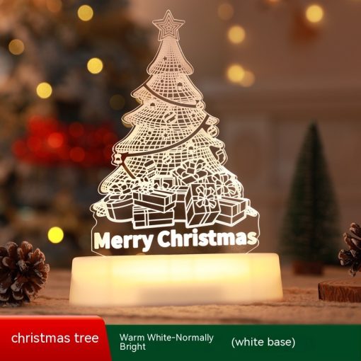 Christmas Decoration 3D Lamp Acrylic LED Night Lights Aldut/Kids Gift Christmas Ornaments TurboTech Co 2