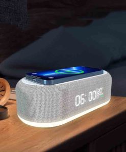 Four-in-one Wireless Charger Nightlight Bluetooth Speaker Alarm Clock Lamp