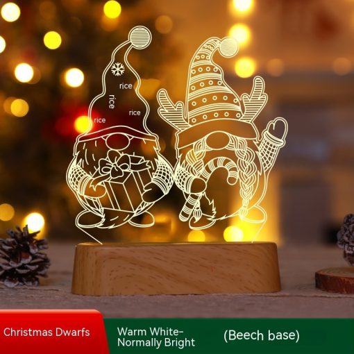 Christmas Decoration 3D Lamp Acrylic LED Night Lights Aldut/Kids Gift Christmas Ornaments TurboTech Co 10