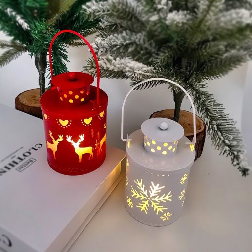Christmas Candle Lights LED Small Lanterns Wind Lights Electronic Candles Nordic Style Creative Holiday Decoration TurboTech Co 4