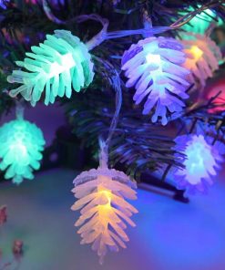 LED Simulation Christmas Light Transparent Pine Nut String lights