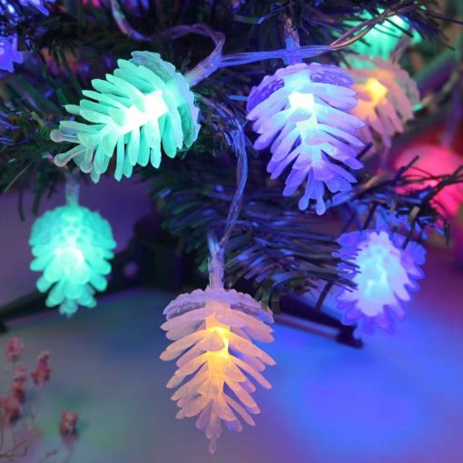 LED Simulation Christmas Light Transparent Pine Nut String lights TurboTech Co 3