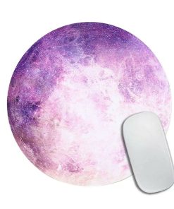 Gaming Mouse Pad for PC Space Round Non-Slip
