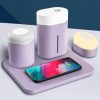 Wireless Charger Bluetooth Speaker Night Light Set 3in1 Lamp TurboTech Co