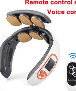 Neck Massager 6-Head Smart Pain Management Voice Control Device Heating Micro Current Massaging Tool