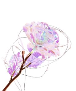 LED Light Rose Flower in Glass Gift