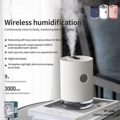 Wireless Humidifier Aromatherapy Diffuser Oil Home/Office Desk Purifier TurboTech Co 9