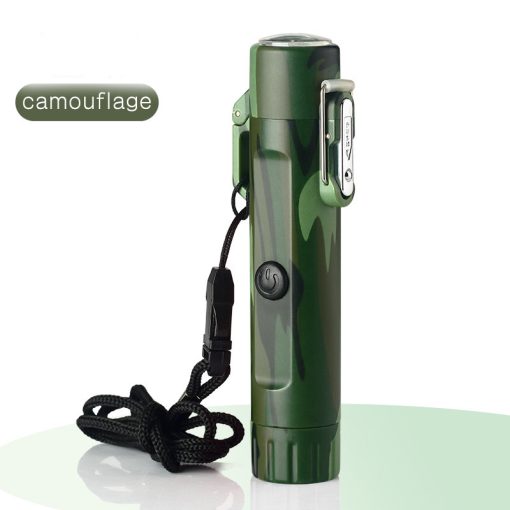 Compass Rechargeable Lighter Tube Waterproof Lighter USB Outdoor Travel Camping Hunting Equipment TurboTech Co 5