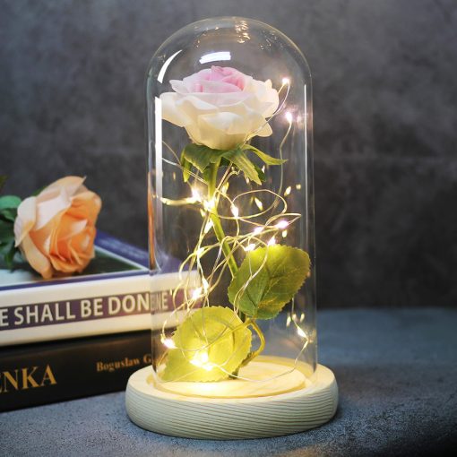 LED Light Rose Flower in Glass Gift TurboTech Co 5