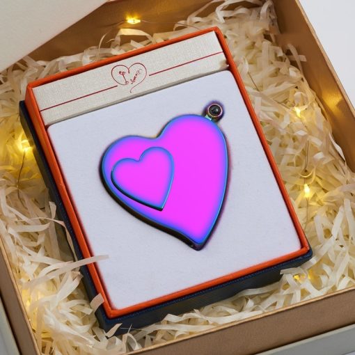 Electricic Lighter Windproof Creative Heart Shape Gift Idea TurboTech Co 2