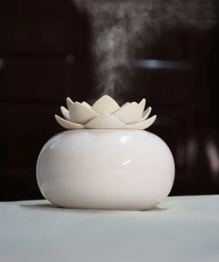 Lotus Shape Aromatherapy Diffuser Oil Humidifier for Home/Office – Essential Oil Desk Purifier TurboTech Co
