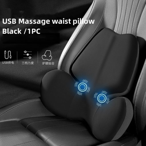 Car Electric Massage Waist Back Cushion Headrest Vibration Heating Pad for Home/Office/Car TurboTech Co 8