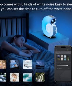 Bluetooth Speaker Alarm Clock Conch Smart RGB Atmosphere Light Lamp White Noise Machine For Sleeping Baby/Adults APP Control