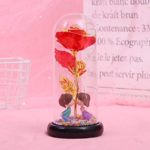 LED Light Rose Flower in Glass Gift TurboTech Co 8