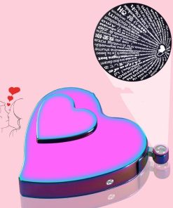Electricic Lighter Windproof Creative Heart Shape Gift Idea