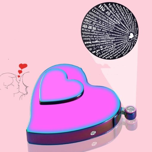 Electricic Lighter Windproof Creative Heart Shape Gift Idea TurboTech Co 5