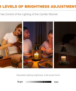 Electric Candle Warmer Lamp With Timer Dimmable With Scented Candles Home Decor Gifts