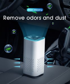 Vehicle Air Purifier Odor and Dust Remover Room Mini Humidifier Negative ion sterilization TurboTech Co 2