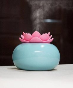 Lotus Shape Aromatherapy Diffuser Oil Humidifier for Home/Office - Essential Oil Desk Purifier