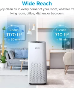 Air Purifiers with HEPA Filter Humidifier Allergies Cleaner Pets, Dust Smart Sensor Auto Mode