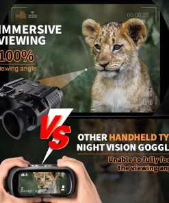 Night Vision Binoculars Goggles Infrared Digital Head Mount Built-in Battery Rechargeable Hunting Camping Equipment