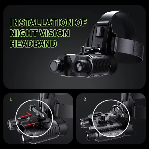 Night Vision Binoculars Head Mount Goggles 4K Video Photo Telescope Camping Equipment Hunting TurboTech Co 2