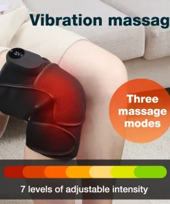 Electric Shoulder Massager for Elbow Support Belt Vibrator Arthritis Joint Pain Relief Heating Pad Knee Massage