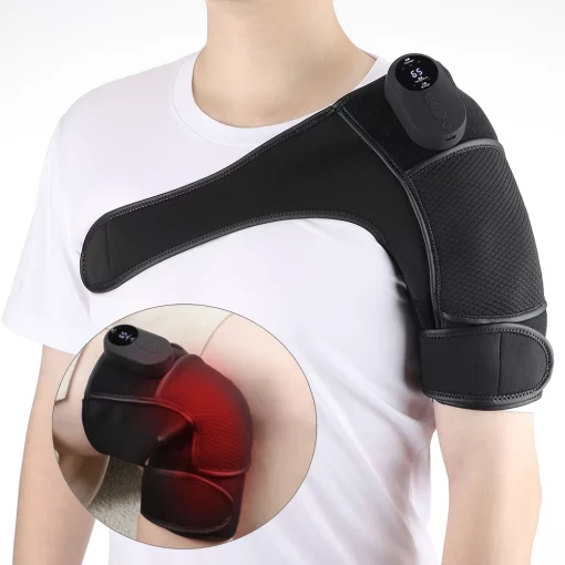 Electric Shoulder Massager for Elbow Support Belt Vibrator Arthritis Joint Pain Relief Heating Pad Knee Massage TurboTech Co