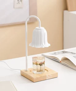 Electric Candle Warmer Lamp Aromatherapy Wax Melting Holder Tulip Nightlight