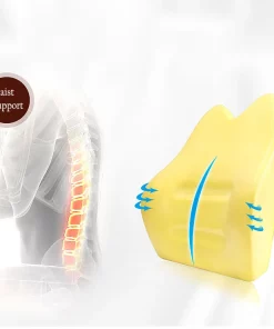 Electric Car Seat Lumbar Support Pillow Cushion Back Pillow Memory Cotton Breathable Mesh Chair Cushion Car Accessories