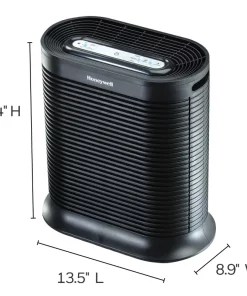 Humidifier With True HEPA Filter Air Purifier Airborne Allergen Reducer for Home and Office, Black/ White