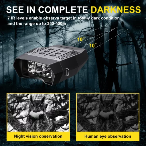 Night Vision Binoculars Infrared Digital Hunting Telescope Photography Video  Camping Equipment TurboTech Co 2