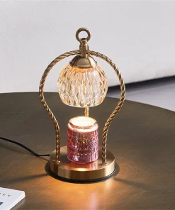 Electric Candle Warmer Lamp Retro Glass Wax Melter Lamp Dimmable  Atmosphere Nightlight TurboTech Co