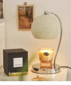 Electric Candle Warmer Lamp With Timer Melting Wax Burner Aroma Diffuser Lamps