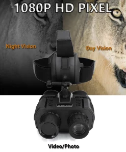 3D Tactical Helmet IR Night Vision Goggles - Outdoor Hunting Airsoft Scope with Video/Photo Cam